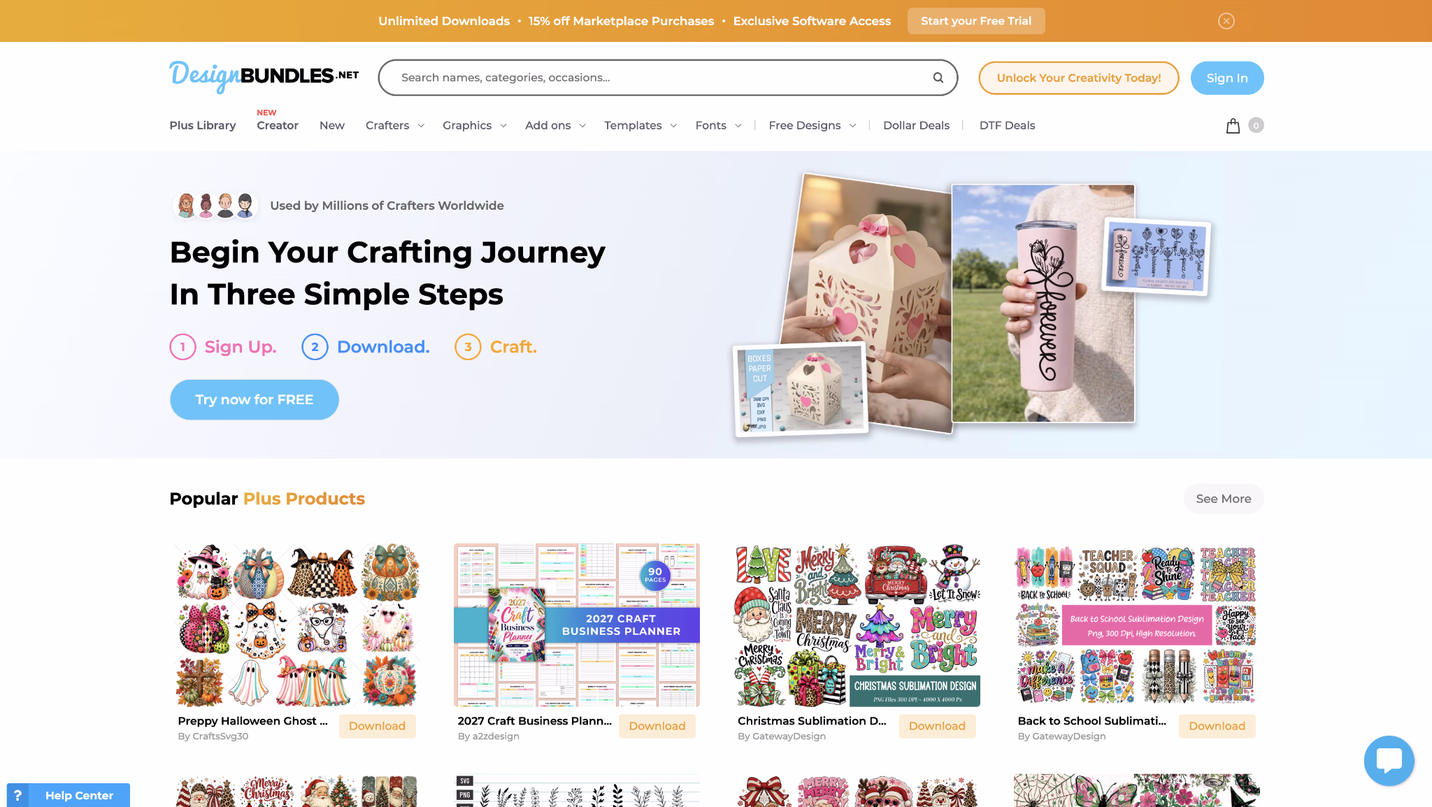 The Design Bundles marketplace, the design platform run by the team behind DTF Printer