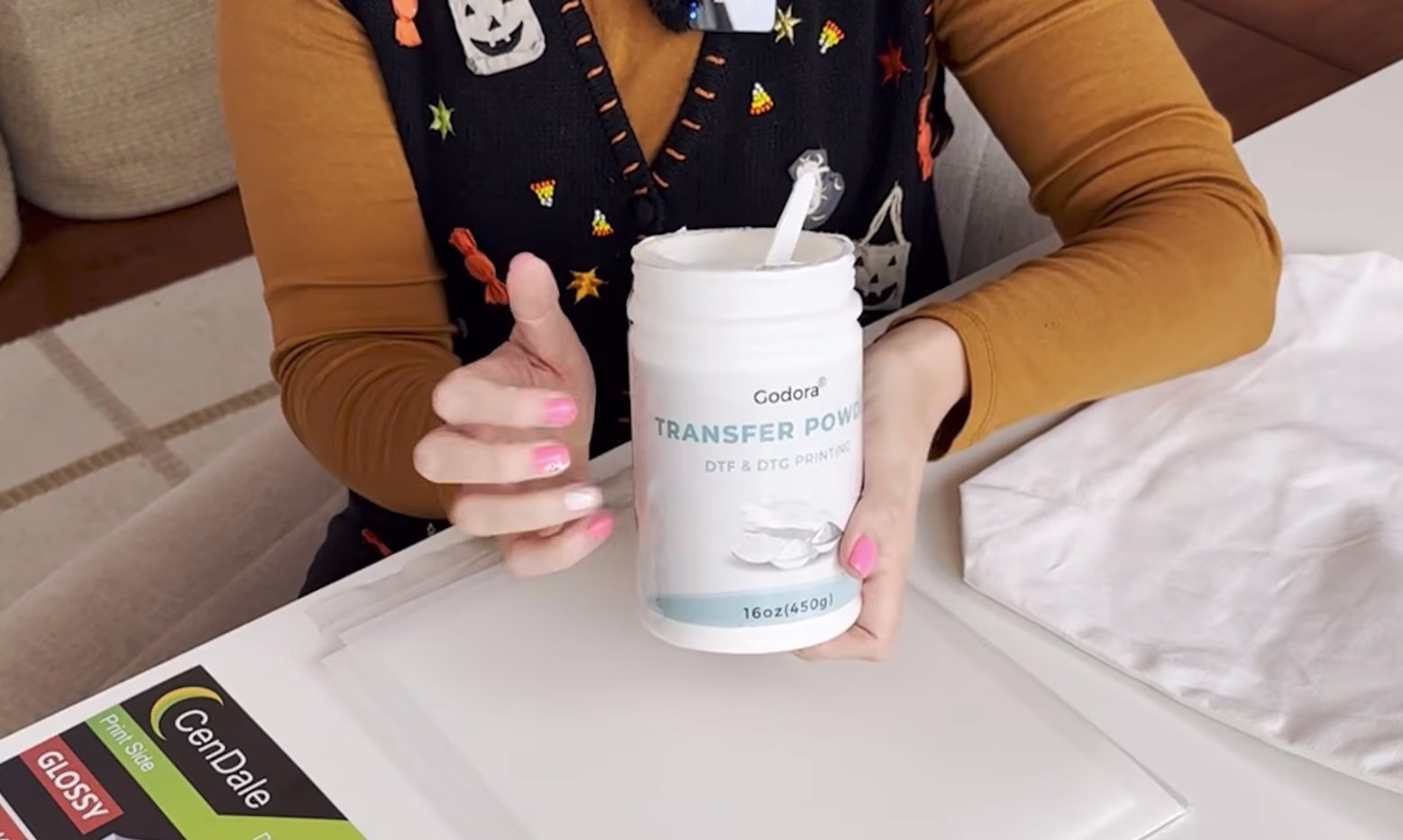 DTF transfer film and adhesive powder supplies for the inkjet hack