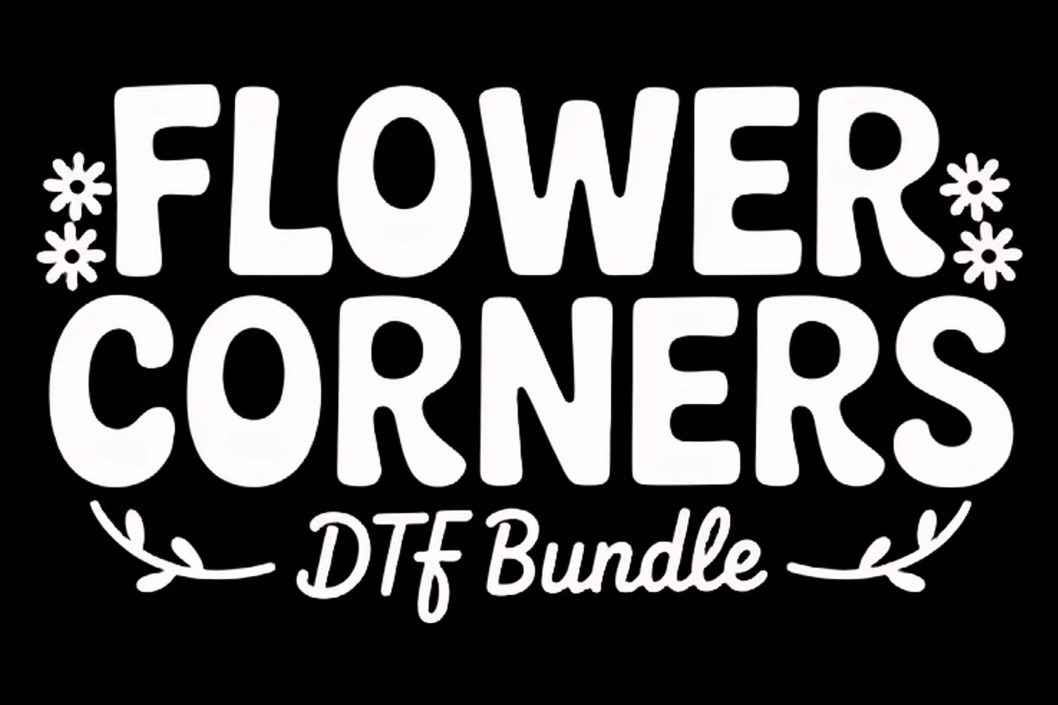 The Floral Corners DTF 10" sheet layout