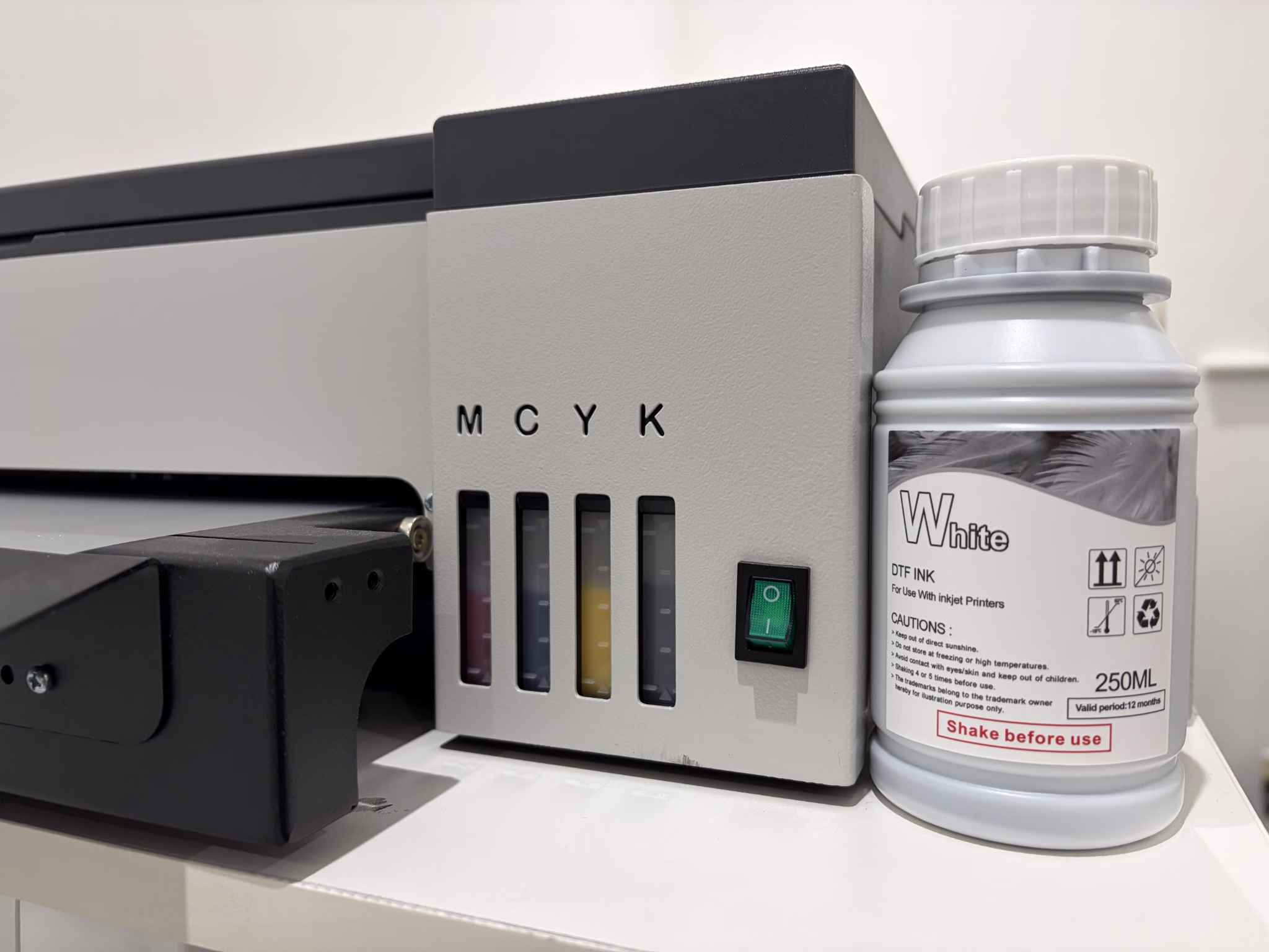 DTF printer white ink maintenance and cleaning