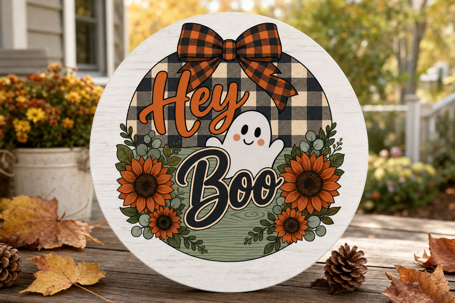 Halloween Door Sign UV DTF Transfer Bundle – 12 Farmhouse Designs view 6
