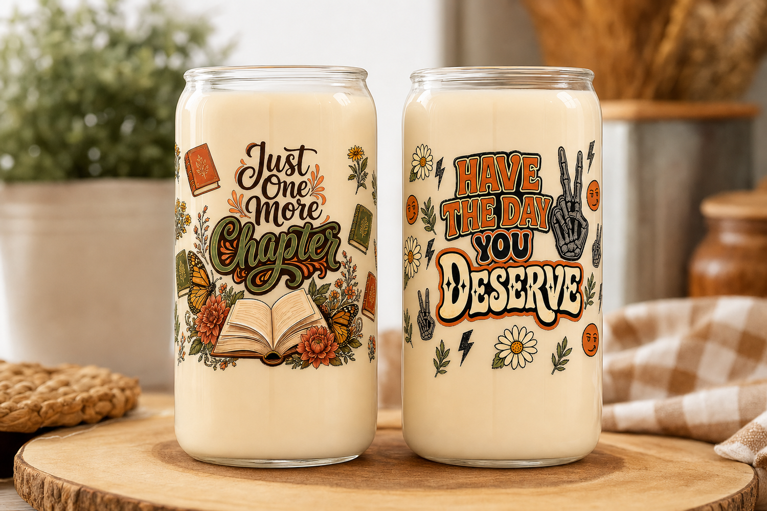 Class Can Wraps UV DTF Gang Sheet – 10 Designs for 16oz Glass Cans view 4
