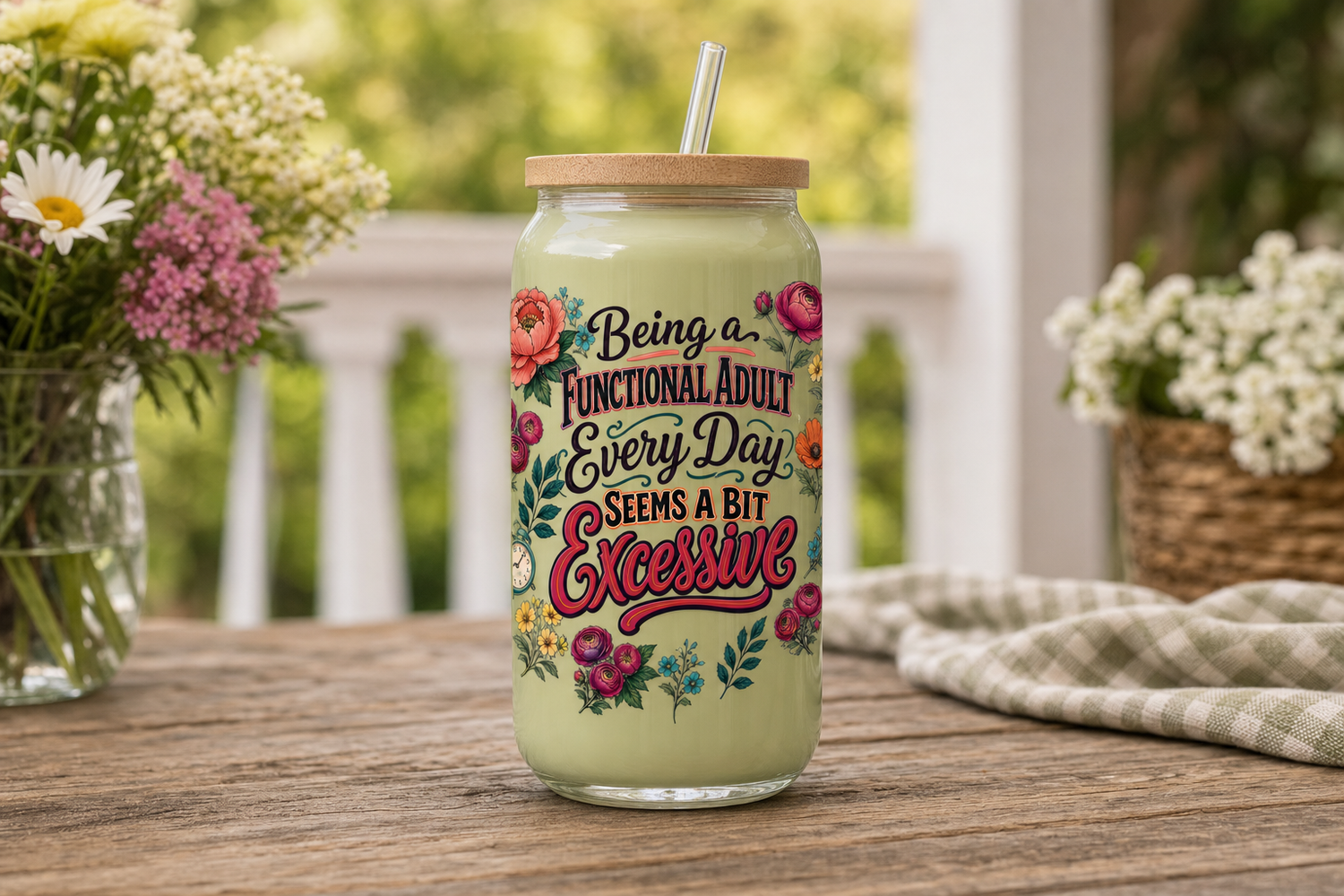 Class Can Wraps UV DTF Gang Sheet – 10 Designs for 16oz Glass Cans view 5