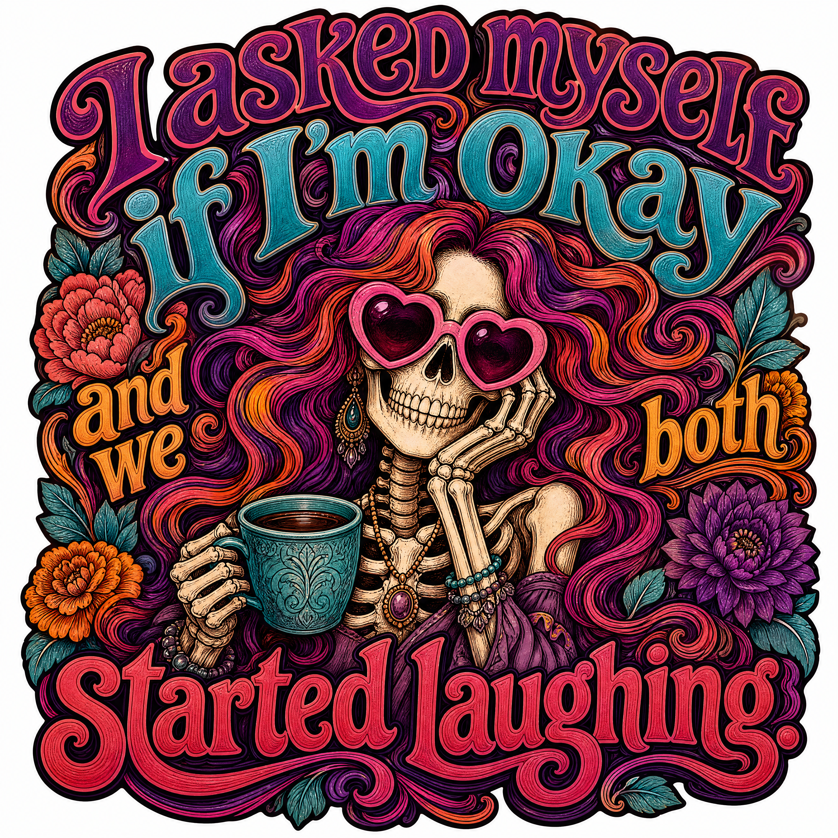 Funny Hand Lettered UV DTF Tumbler Decal Gang Sheet – 64 Designs design 59