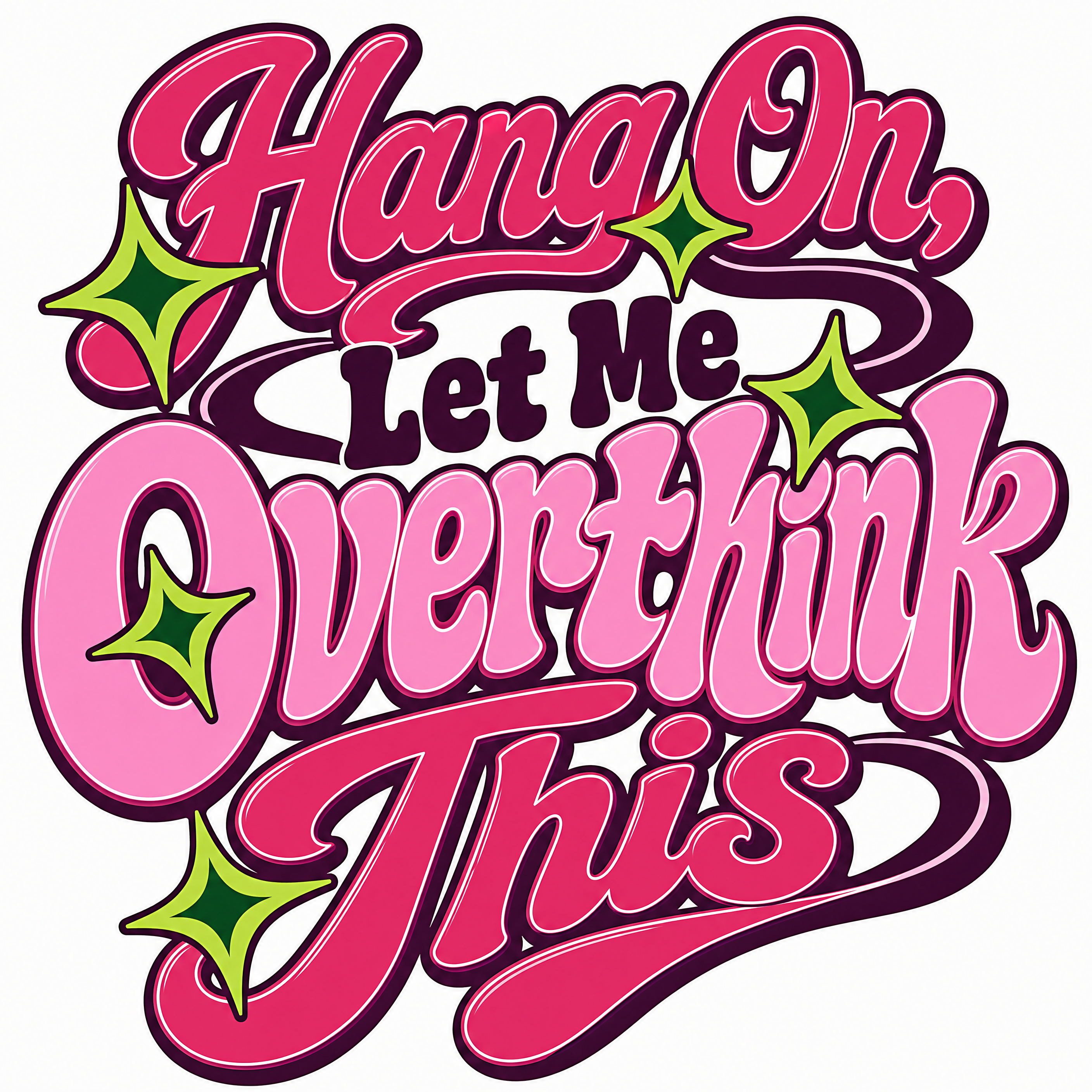 Funny Hand Lettered UV DTF Tumbler Decal Gang Sheet – 64 Designs design 12