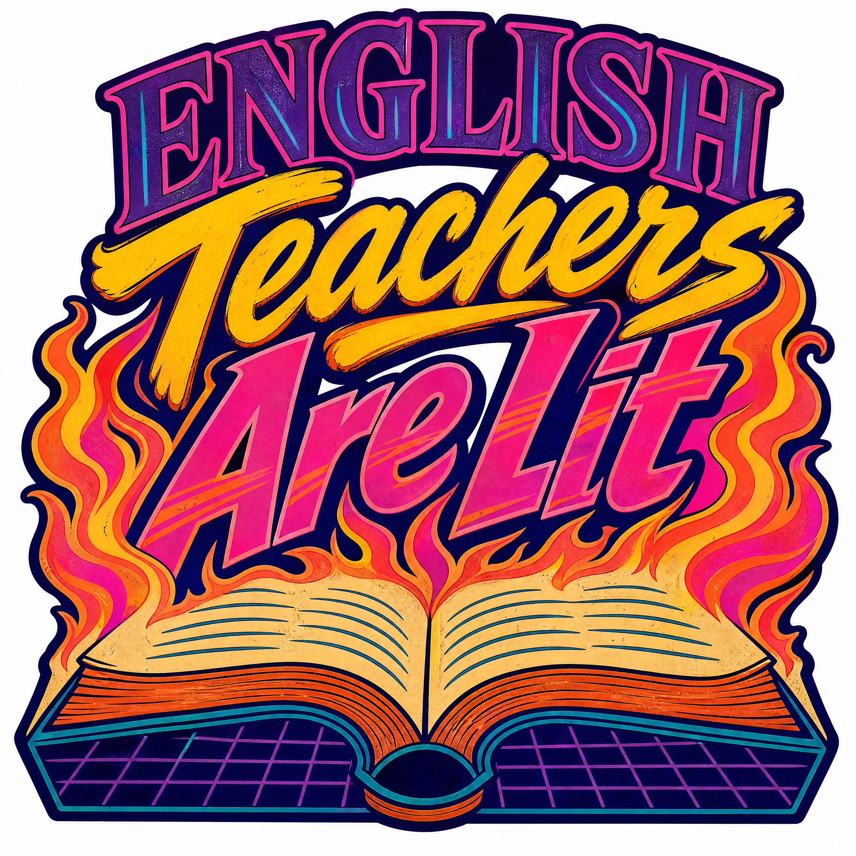 Teacher Shirt DTF Transfer Bundle | 12 Designs | 60-Inch Gang Sheet design 6