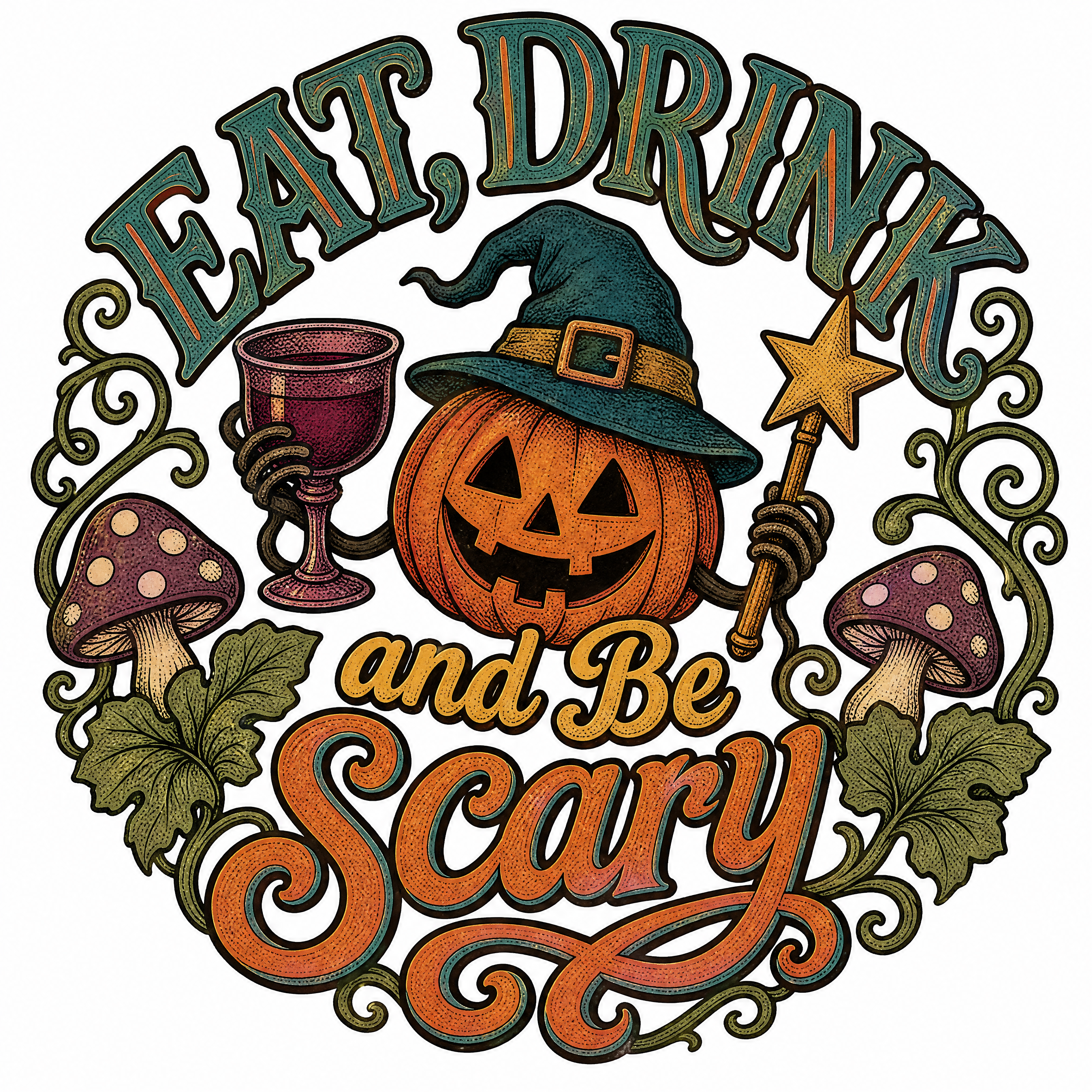 Halloween Door Sign UV DTF Transfer Bundle – 12 Farmhouse Designs design 6