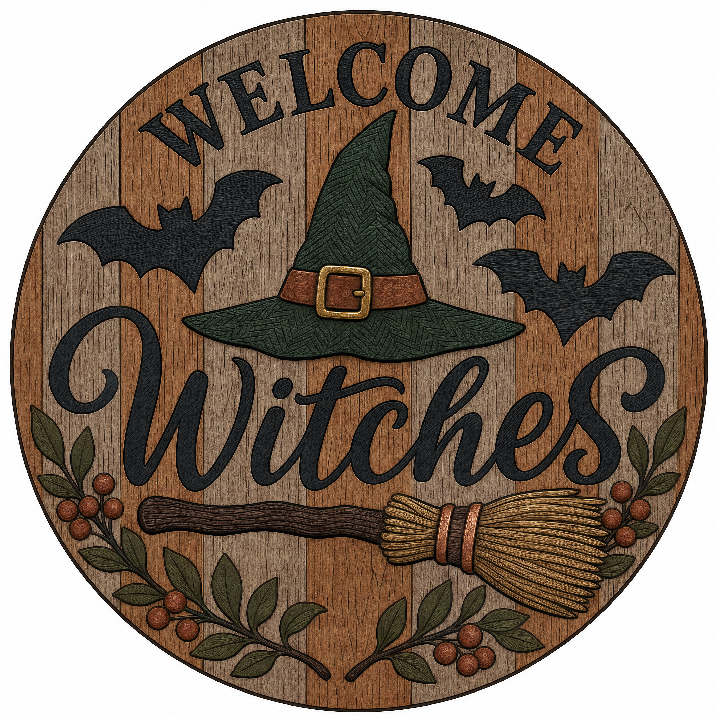 Halloween Door Sign UV DTF Transfer Bundle – 12 Farmhouse Designs design 7